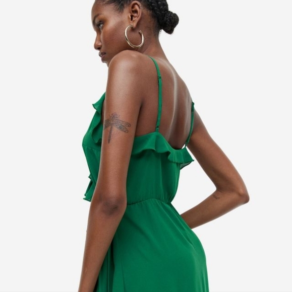 H & M RUFFLED WRAP DRESS - Picture 5 of 7